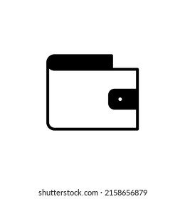 Wallet, Saving, Money Solid Line Icon Vector Illustration Logo Template. Suitable For Many Purposes.