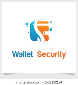 wallet security logo design concept, business logo design inspirations