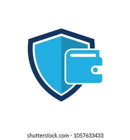 Wallet Shield Logo Icon Design