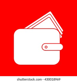 Wallet sign illustration
