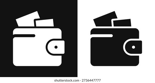Wallet Simple and clear vector icon illustrating an essential idea or function