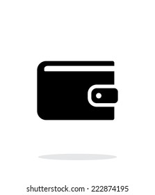Wallet simple icon on white background. Vector illustration.