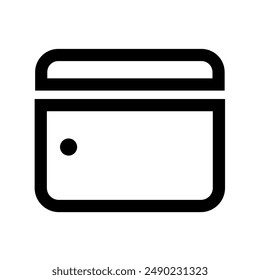 Wallet Simple Icons Symbol In Flat Stock Vector Illustration