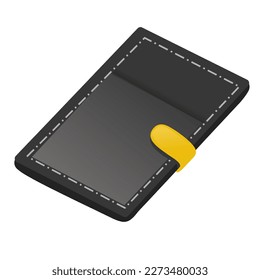 Caricatura de Wallet simple vector Clipart