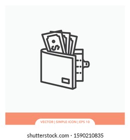 Wallet symbol Icon Vector Illustration