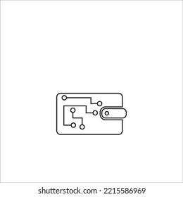 WALLET SYMBOL ICON VECTOR ILLUSTRATION DESIGN