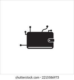 WALLET SYMBOL ICON VECTOR ILLUSTRATION DESIGN