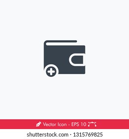 Wallet (Top Up) Icon / Vector