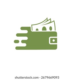 Estilo moderno del logotipo abstracto del Vector de la cartera