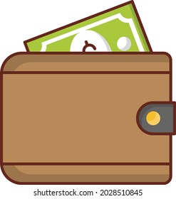 Vektorsymbol für Geldbörse