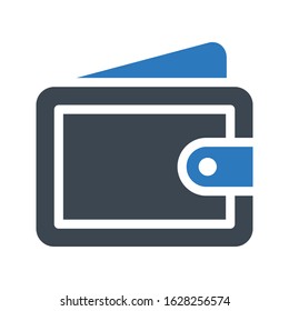 wallet vector glyph color icon 