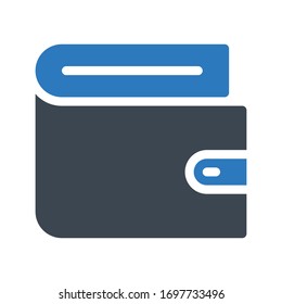 wallet vector glyph color icon 