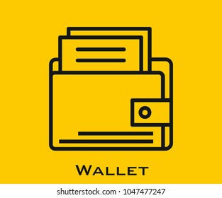 Wallet vector icon