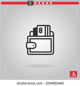 wallet vector icon