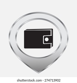 Wallet vector icon 