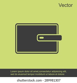 Wallet vector icon 