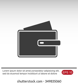 Wallet vector icon