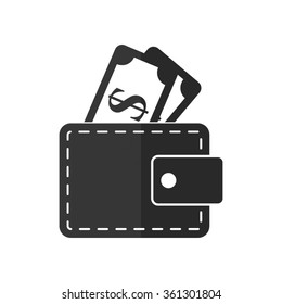 Wallet - vector icon