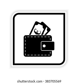 Wallet  - vector icon