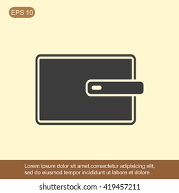 Wallet vector icon

