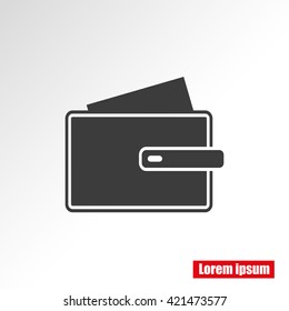 Wallet vector icon
