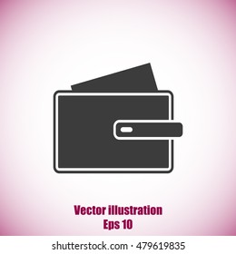 Wallet vector icon