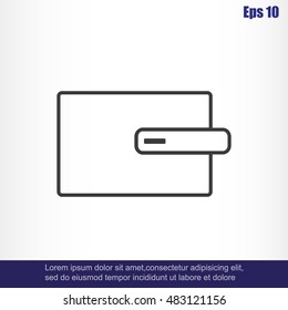 Wallet vector icon
