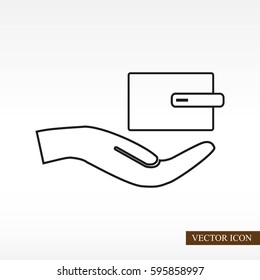 Wallet vector icon
