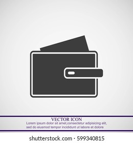 Wallet vector icon