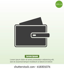 Wallet vector icon