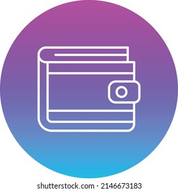 Wallet vector icon. Can be used for printing, mobile and web applications.