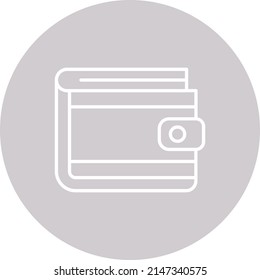 Wallet vector icon. Can be used for printing, mobile and web applications.