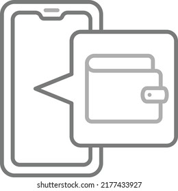 Wallet vector icon. Can be used for printing, mobile and web applications.