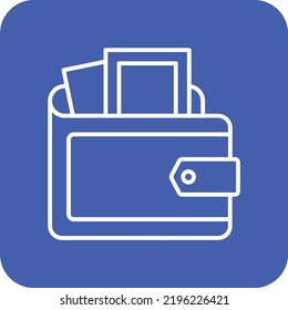 Wallet vector icon. Can be used for printing, mobile and web applications.
