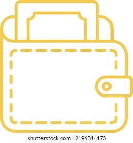 Wallet vector icon. Can be used for printing, mobile and web applications.
