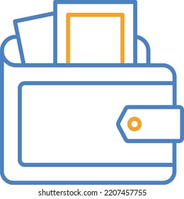 Wallet vector icon. Can be used for printing, mobile and web applications.