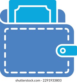 Icono de vector de cartera. Se puede usar para imprimir, móviles y aplicaciones web.