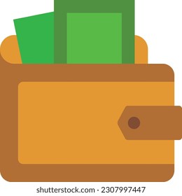 Wallet vector icon. Can be used for printing, mobile and web applications.