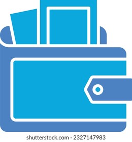 Icono de vector de cartera. Se puede usar para imprimir, móviles y aplicaciones web.