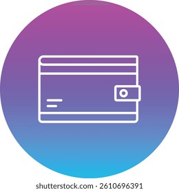 Wallet vector icon. Can be used for printing, mobile and web applications.