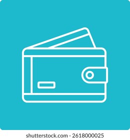 Icono de Vector de la cartera. Se puede utilizar para aplicaciones de impresión, móviles y de Web.