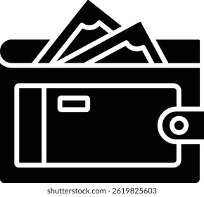 Wallet vector icon. Can be used for printing, mobile and web applications.