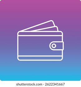 Icono de Vector de la cartera. Se puede utilizar para aplicaciones de impresión, móviles y de Web.