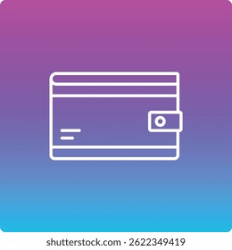 Icono de Vector de la cartera. Se puede utilizar para aplicaciones de impresión, móviles y de Web.