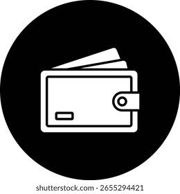 Wallet vector icon. Can be used for printing, mobile and web applications.