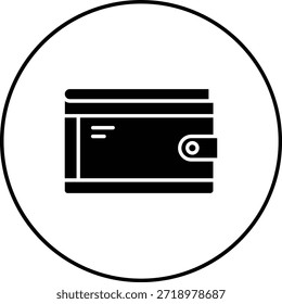 Icono de Vector de la cartera. Se puede utilizar para aplicaciones de impresión, móviles y de Web.