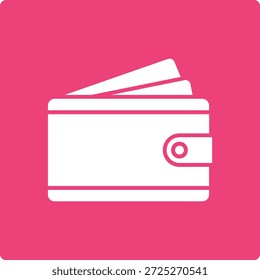 Icono de Vector de la cartera. Se puede utilizar para aplicaciones de impresión, móviles y de Web.