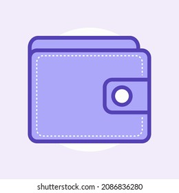 icono del vector de cartera, efectivo, financiero, símbolo de ahorro. Ilustración vectorial plana moderna y simple para sitio web o aplicación móvil