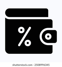 Brieftasche, Vektorsymbol, Brieftasche, Zahlungsart-Symbol. Isolierte Silhouette, Vektorsymbol. 