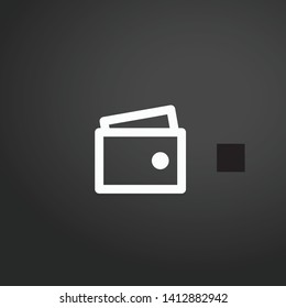 Wallet vector icon. Wallet concept stroke symbol design. Thin graphic elements vector illustration, outline pattern for your web site design, logo, UI. EPS 10.